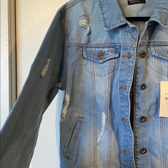 Blue Age Oversized Demin Jacket - Picture 4 of 4